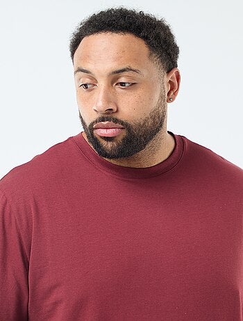 T-shirt basic a maniche lunghe e girocollo