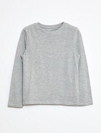 T-shirt basic a maniche lunghe