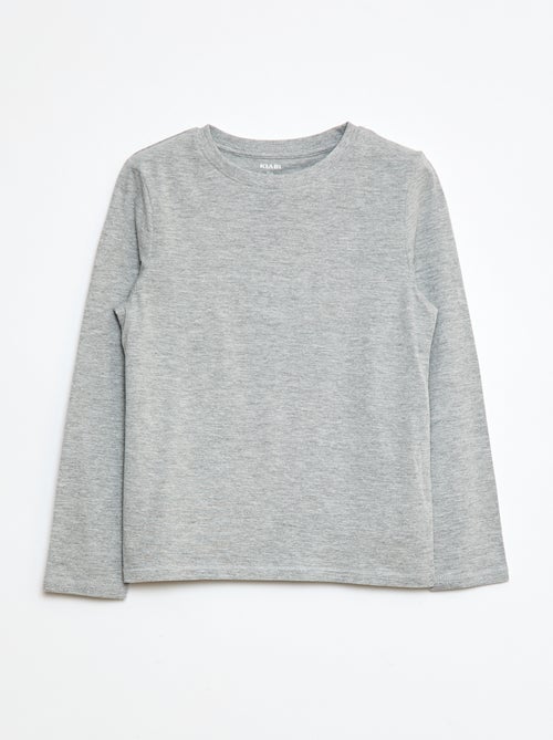 T-shirt basic a maniche lunghe - Kiabi