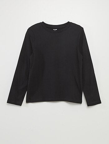 T-shirt basic a maniche lunghe