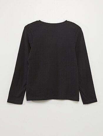 T-shirt basic a maniche lunghe