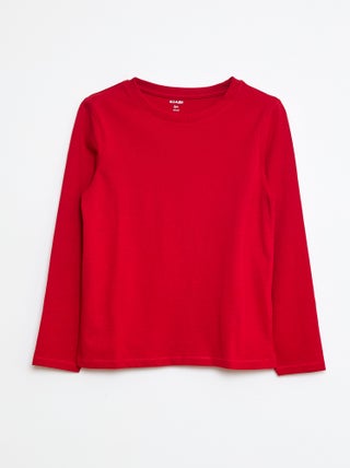 T-shirt basic a maniche lunghe