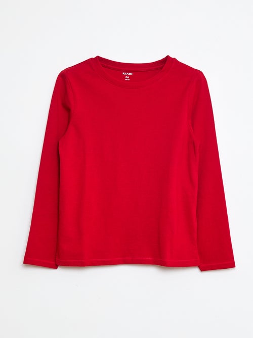 T-shirt basic a maniche lunghe - Kiabi