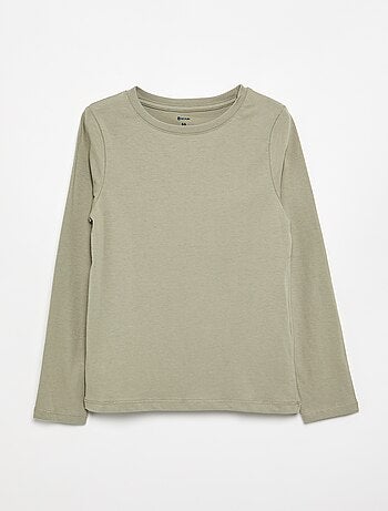 T-shirt basic a maniche lunghe