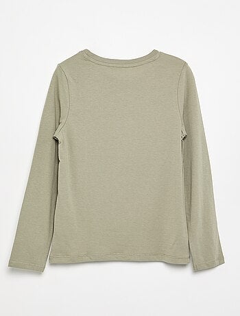 T-shirt basic a maniche lunghe