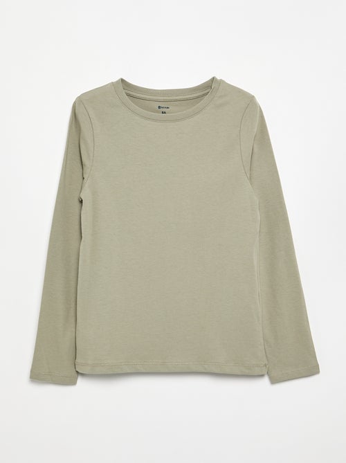 T-shirt basic a maniche lunghe - Kiabi T-shirt basic a maniche lunghe - Kiabi
