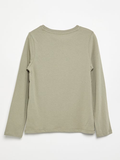 T-shirt basic a maniche lunghe - Kiabi T-shirt basic a maniche lunghe - Kiabi
