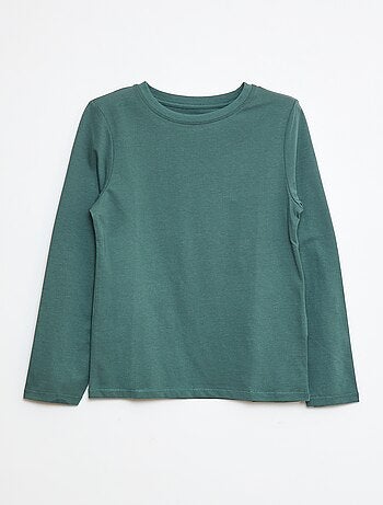 T-shirt basic a maniche lunghe