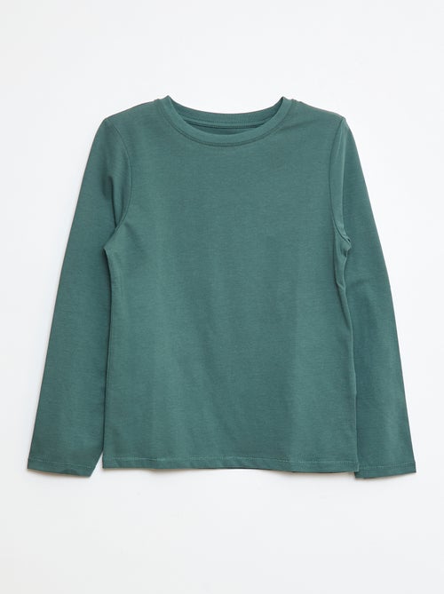 T-shirt basic a maniche lunghe - Kiabi