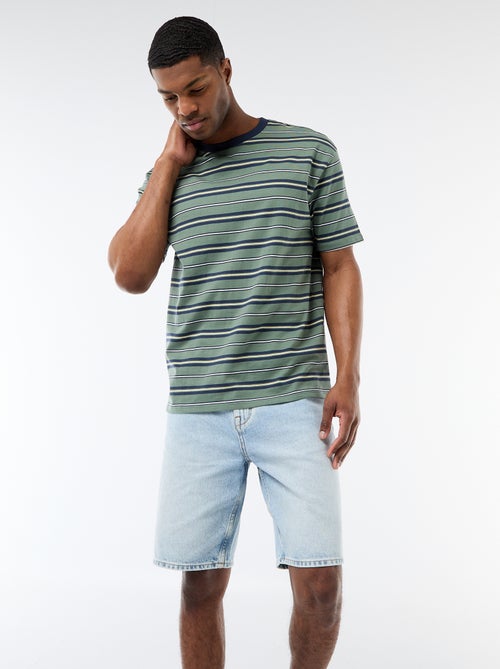 T-shirt basic a righe - Kiabi T-shirt basic a righe - Kiabi