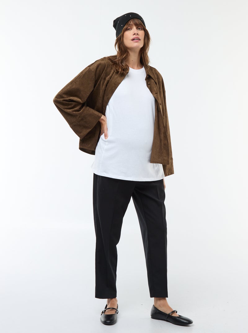 T-shirt basic allattamento maniche corte Bianco - Kiabi