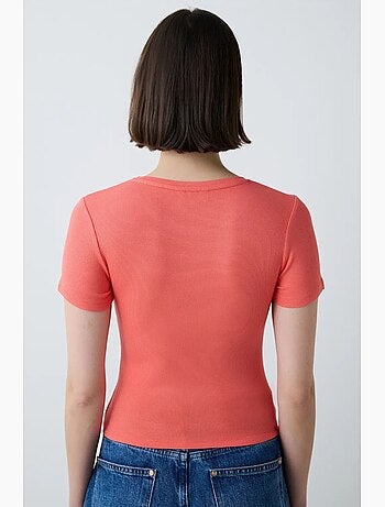 T-shirt basic con girocollo penti