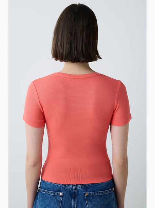 T-shirt basic con girocollo penti - Kiabi