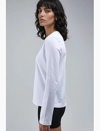 T-shirt basic girocollo manica lunga busem
