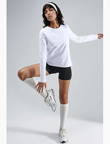 T-shirt basic girocollo manica lunga busem