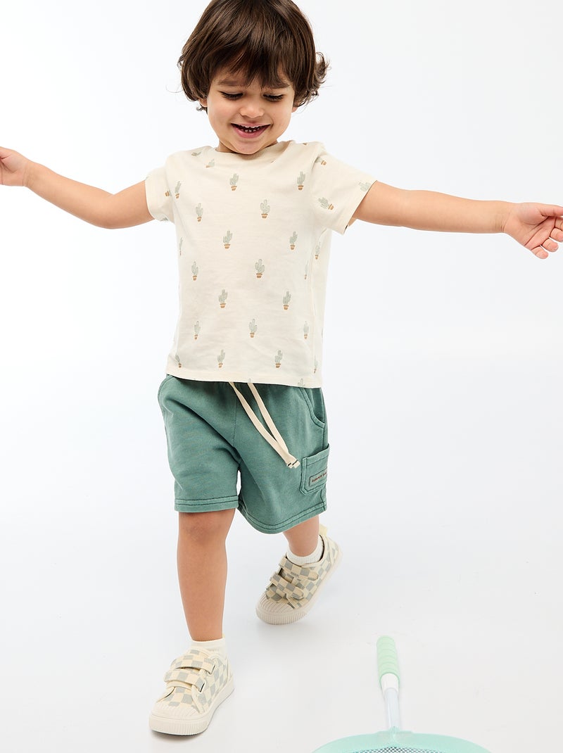 T-shirt basic in jersey di cotone Bianco - Kiabi