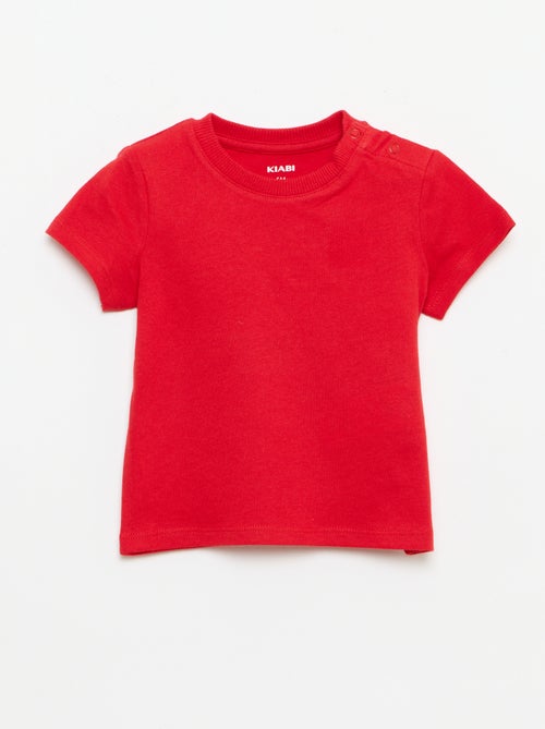T-shirt basic in jersey di cotone - Kiabi