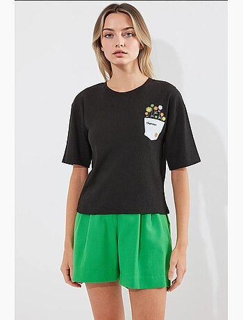 T-shirt basic in maglia stampata bdart