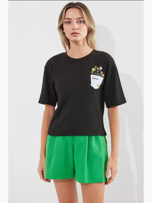 T-shirt basic in maglia stampata bdart - Kiabi T-shirt basic in maglia stampata bdart - Kiabi