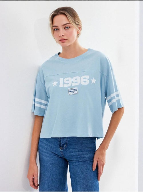 T-shirt basic oversize stampata bdart - Kiabi T-shirt basic oversize stampata bdart - Kiabi
