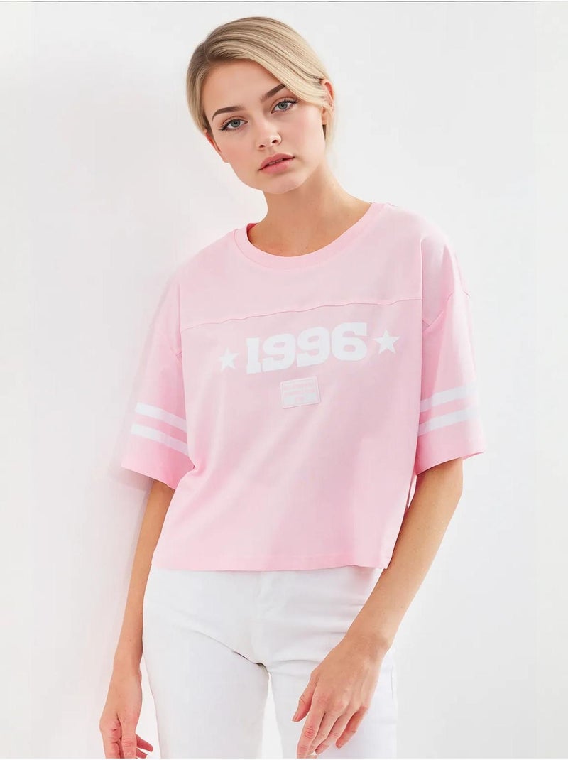T-shirt basic oversize stampata bdart Rosa chiaro - Kiabi