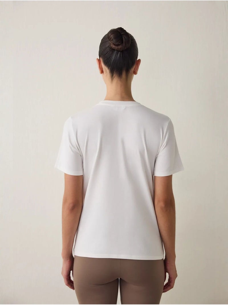 T-shirt basic regular fit penti Bianco - Kiabi