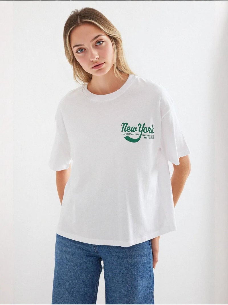 T-shirt basic stampata bdart Bianco - Kiabi