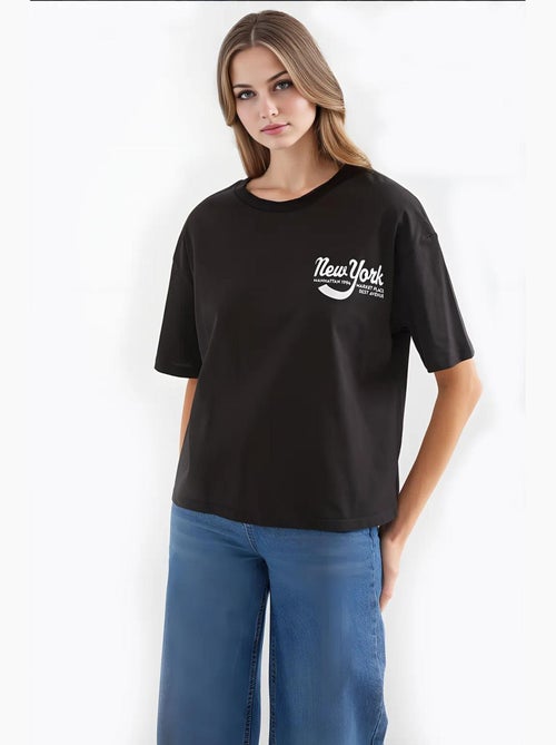 T-shirt basic stampata bdart - Kiabi
