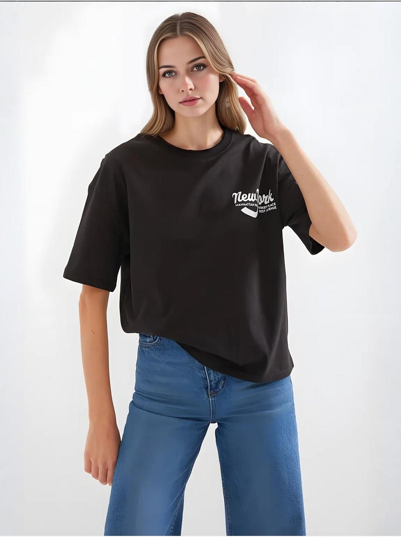 T-shirt basic stampata bdart Nero - Kiabi