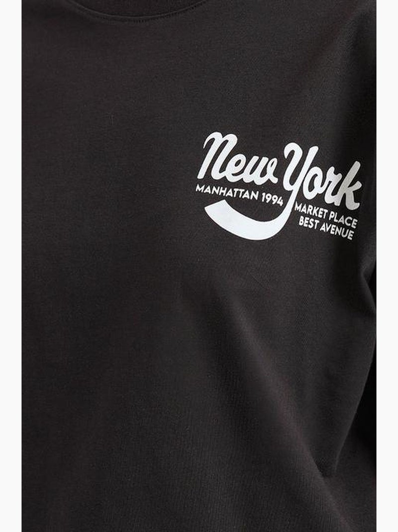 T-shirt basic stampata bdart Nero - Kiabi