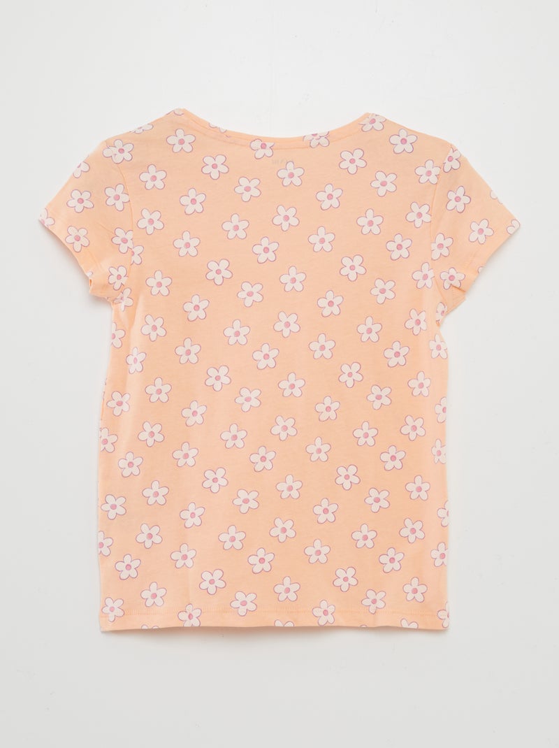 T-shirt basic stampato ARANCIONE - Kiabi