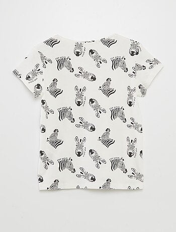T-shirt basic stampato