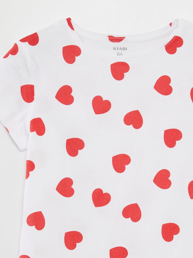 T-shirt basic stampato BIANCO - Kiabi