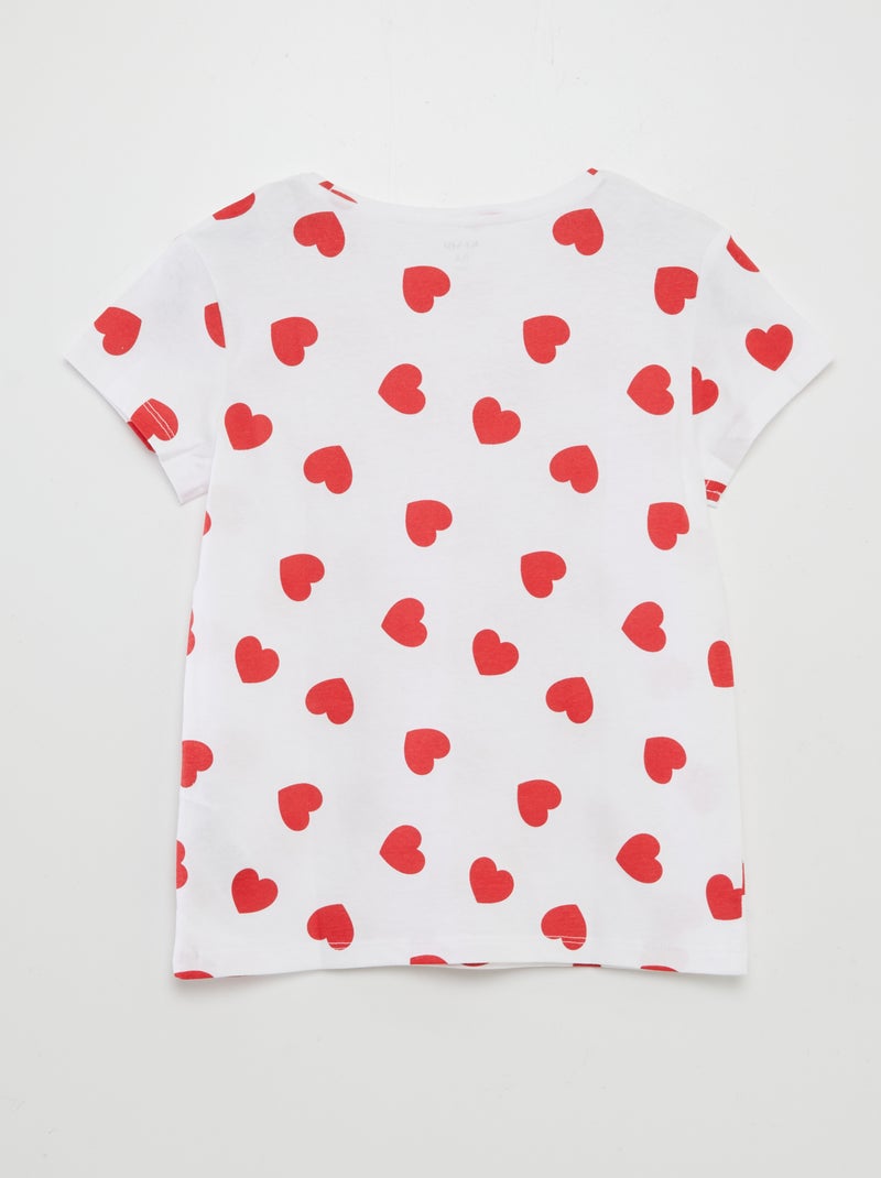 T-shirt basic stampato BIANCO - Kiabi