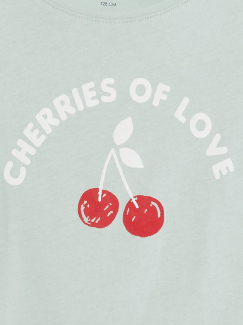 T-shirt basic stampato BLU - Kiabi