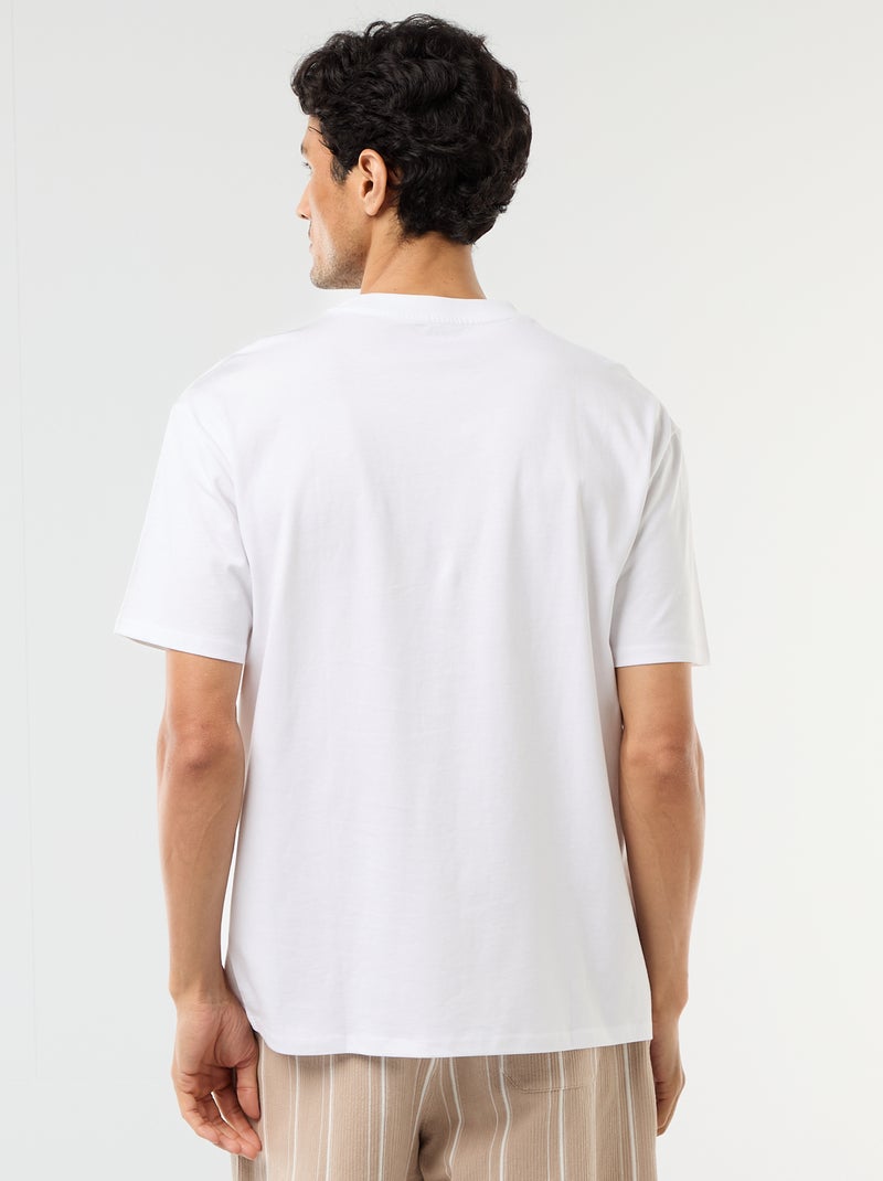 T-shirt basic vestibilità comfort / oversize Bianco - Kiabi