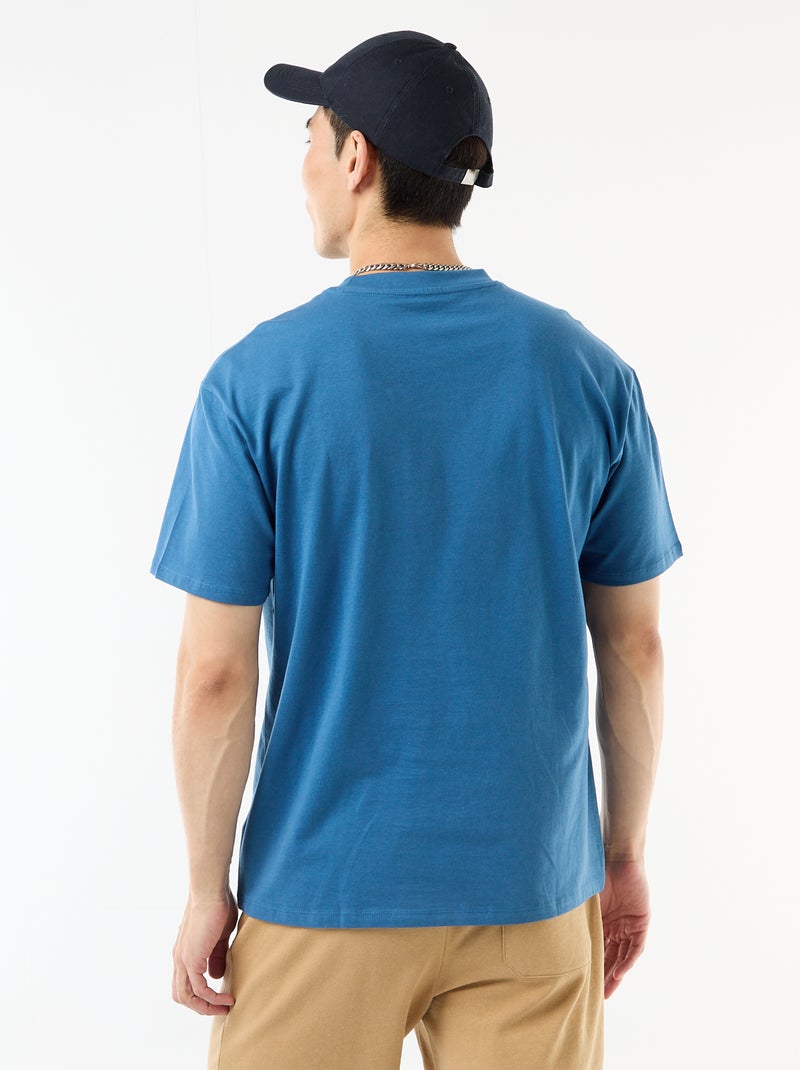 T-shirt basic vestibilità comfort / oversize Blu - Kiabi