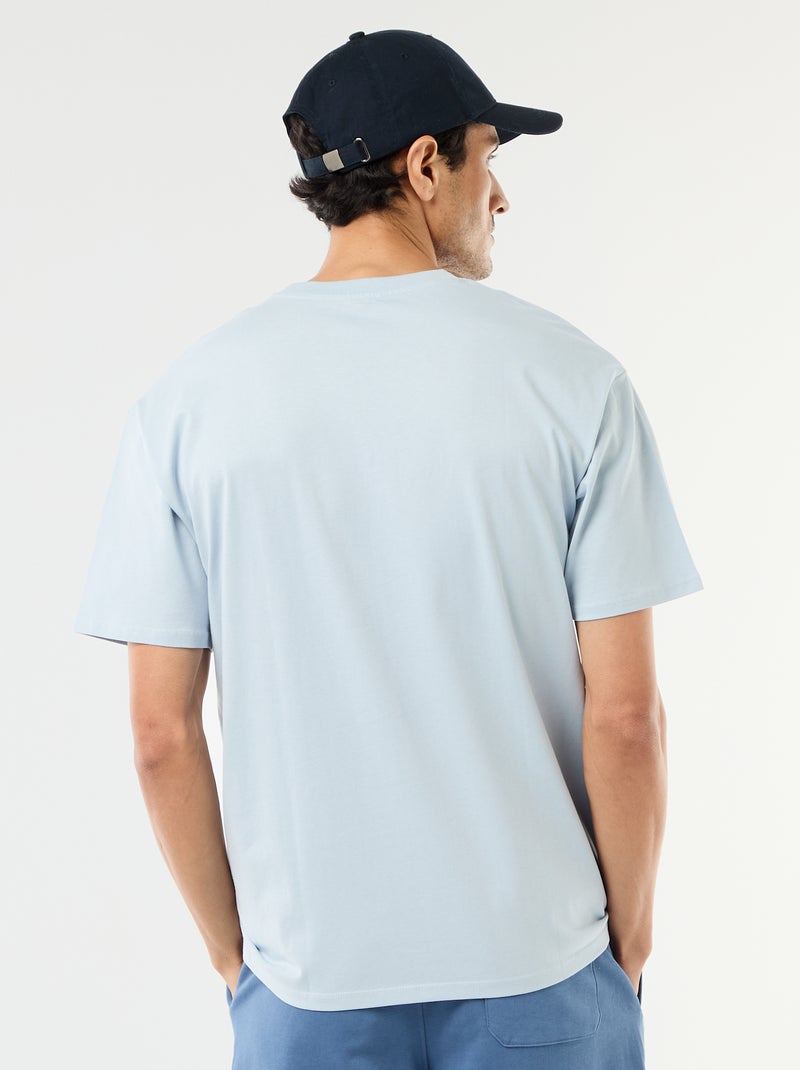 T-shirt basic vestibilità comfort / oversize Blu - Kiabi