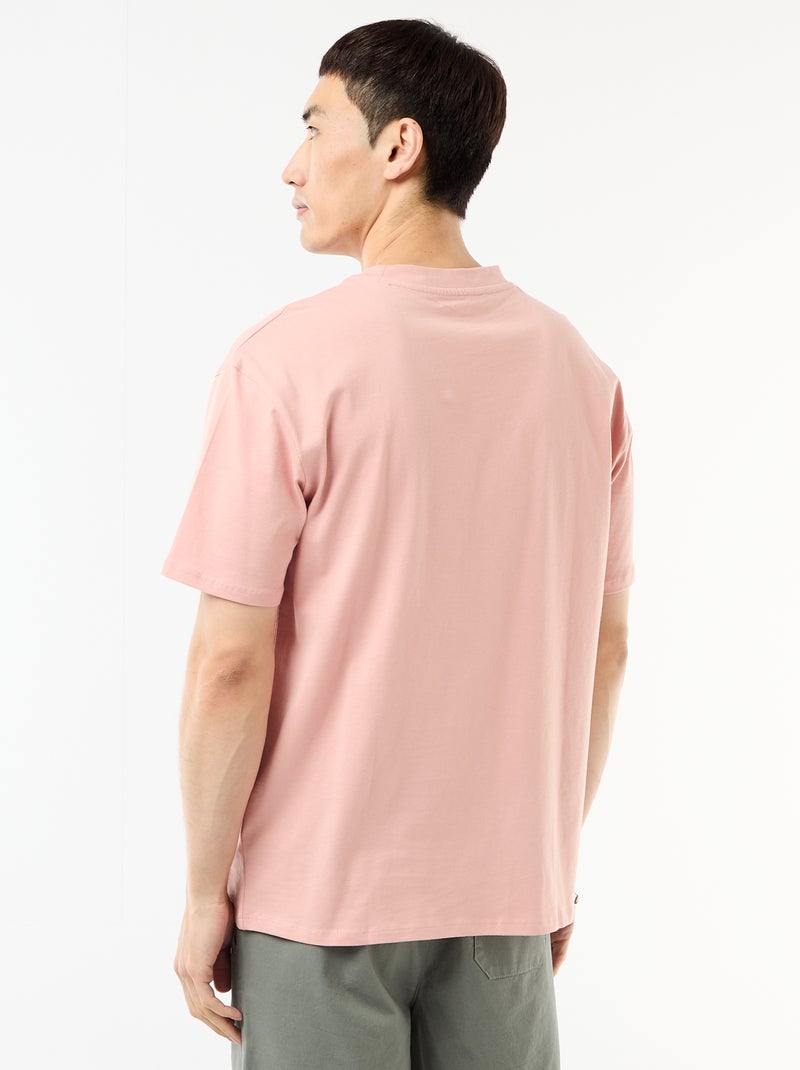T-shirt basic vestibilità comfort / oversize Rosa - Kiabi