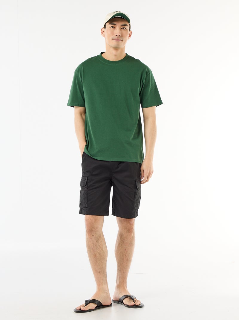 T-shirt basic vestibilità comfort / oversize Verde - Kiabi