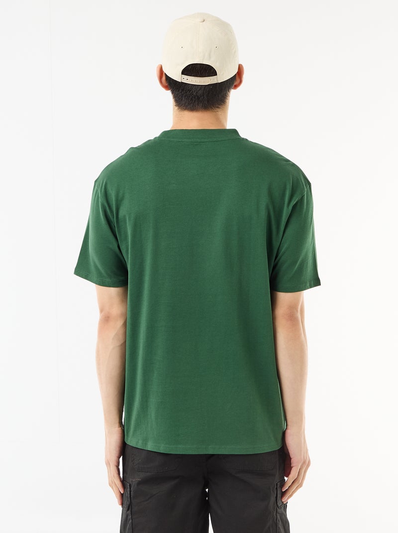 T-shirt basic vestibilità comfort / oversize Verde - Kiabi