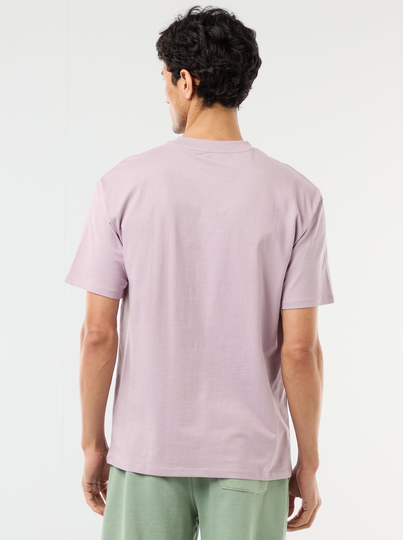 T-shirt basic vestibilità comfort / oversize Viola - Kiabi