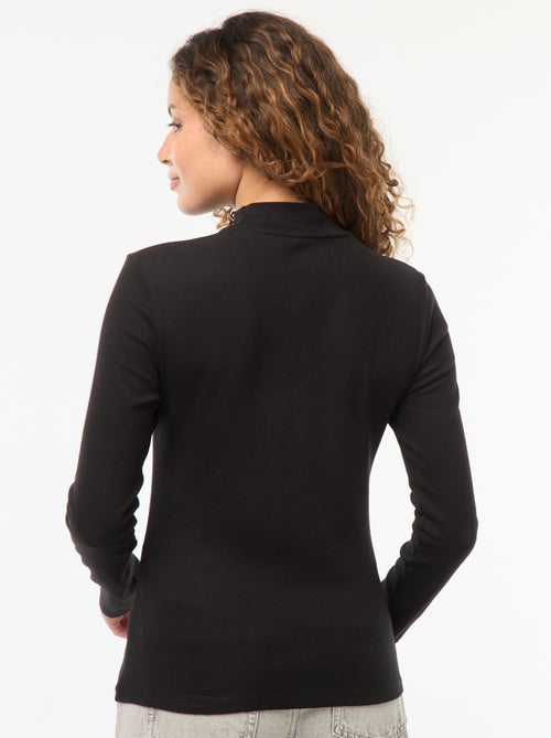 T-shirt basica a collo alto - Kiabi