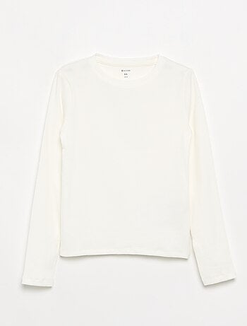T-shirt basica a costine