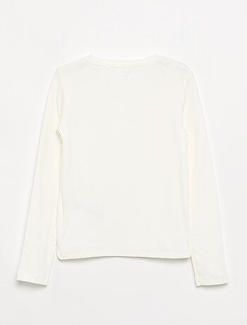 T-shirt basica a costine