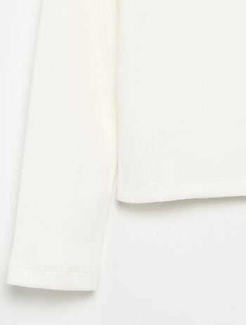 T-shirt basica a costine