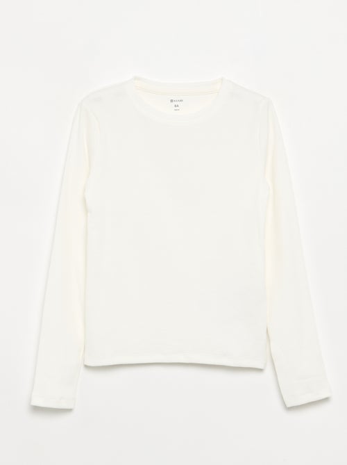 T-shirt basica a costine - Kiabi