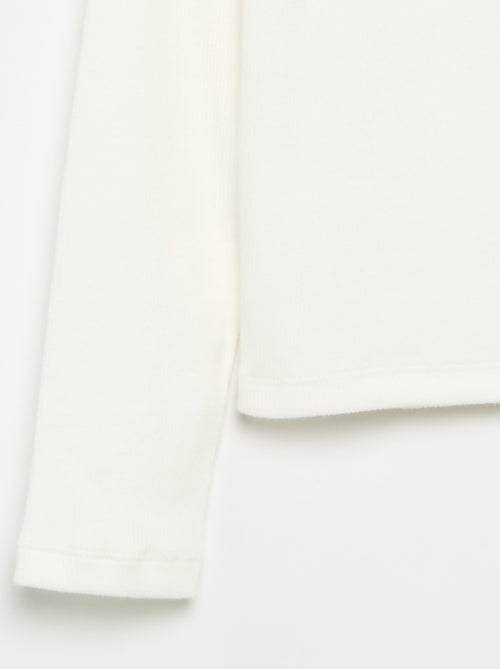 T-shirt basica a costine - Kiabi