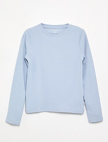 T-shirt basica a costine