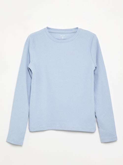 T-shirt basica a costine - Kiabi T-shirt basica a costine - Kiabi